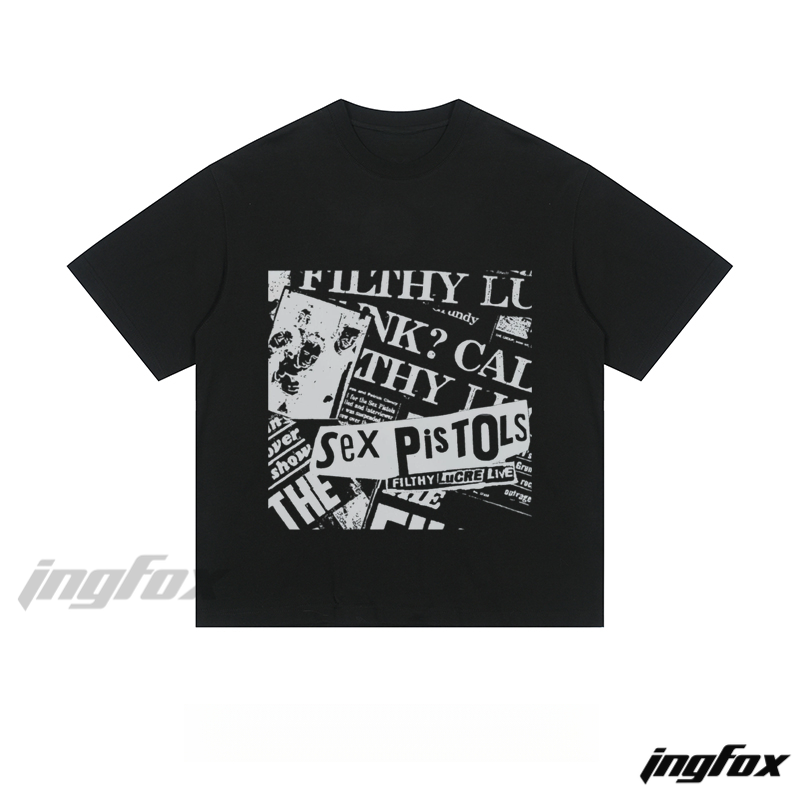 Sex Pistols Newspaper Collage - Loose Fit Short Sleeve T - Shirt