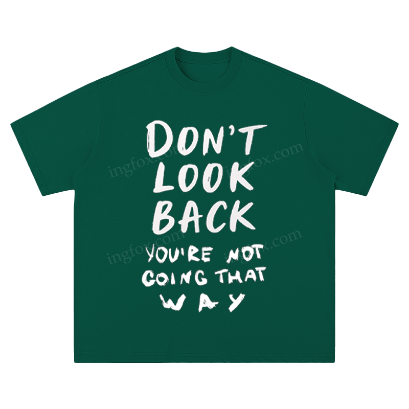 Urban Sketch - "Don't Look Back" Unisex Fit Short Sleeve T - Shirt