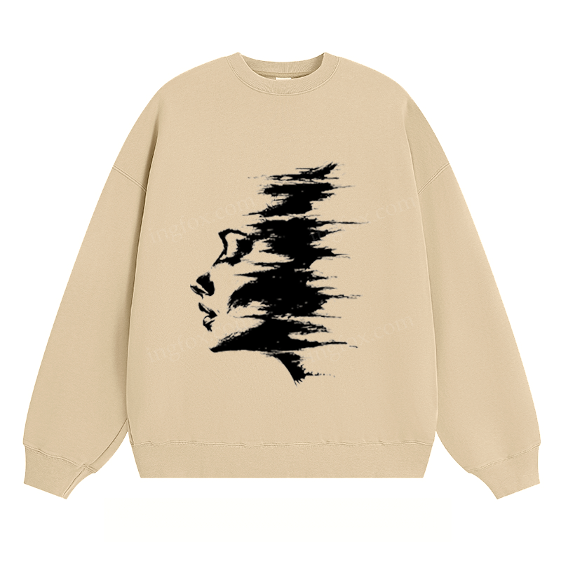 Distorted Portrait - Classic Unisex Fit Hoodie