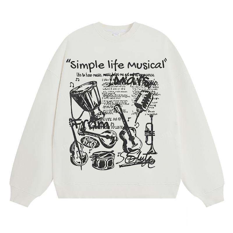 "Simple Life Musical" - Classic Unisex Fit Crewneck Sweatshirt