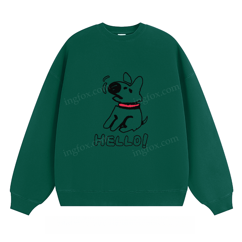 Hello Dog - Classic Unisex Fit Crewneck Sweatshirt