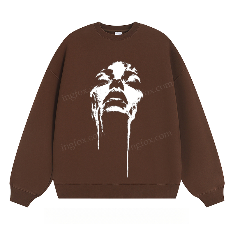 Artistic Face Graphic - Classic Unisex Fit Crewneck Sweatshirt