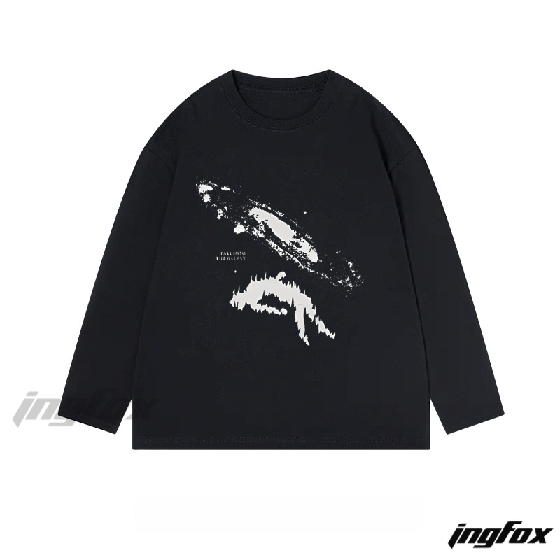 Abstract Art - Themed Classic Cotton Long Sleeve Tee