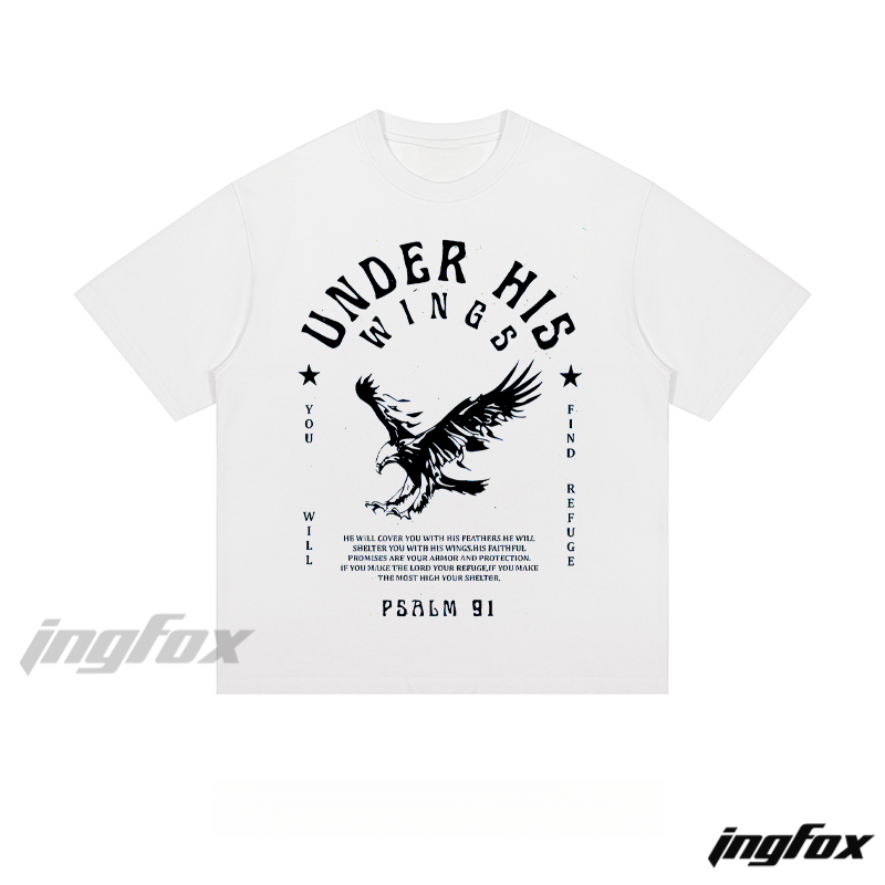 "UNDER HIS WINGS" Psalm 91 - Loose Fit Short Sleeve T-Shirt