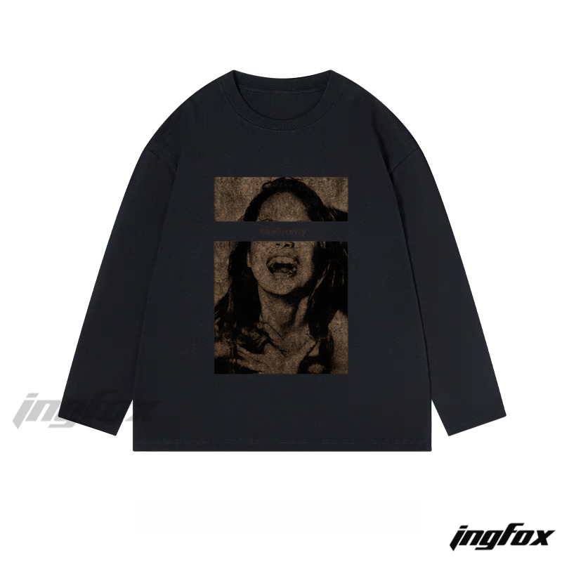 Vintage Scream - Classic Cotton Long Sleeve Tee