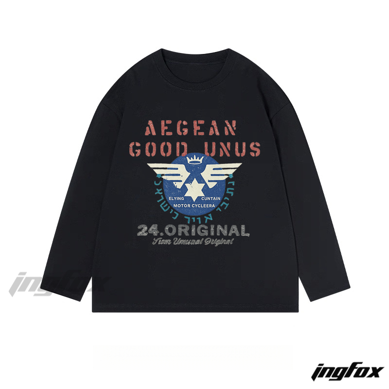 Aegean - Themed Graphic Long - Sleeve Tee