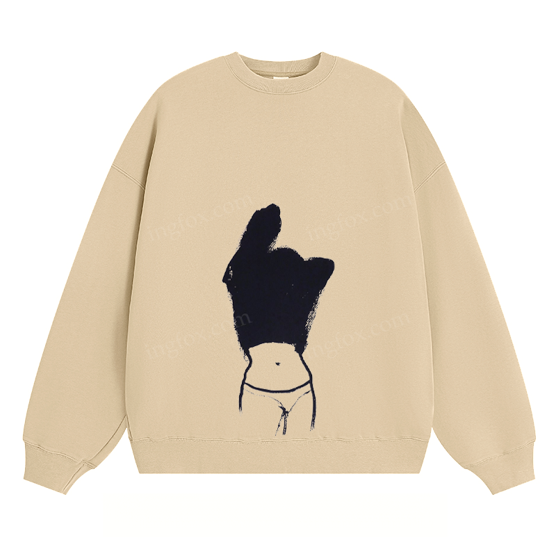 Artistic Figure Silhouette - Classic Unisex Fit Crewneck Sweatshirt
