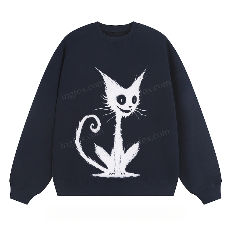 Whimsical Black Cat - Classic Unisex Fit Crewneck Sweatshirt